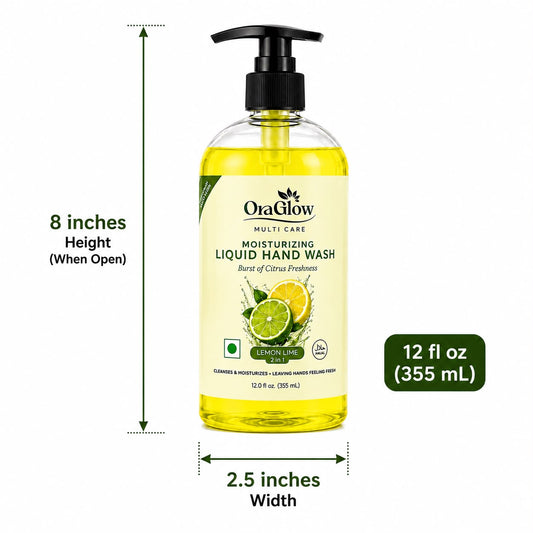 Lemon Lime Moisturizing Liquid Hand Wash 4-Pack | OraGlow