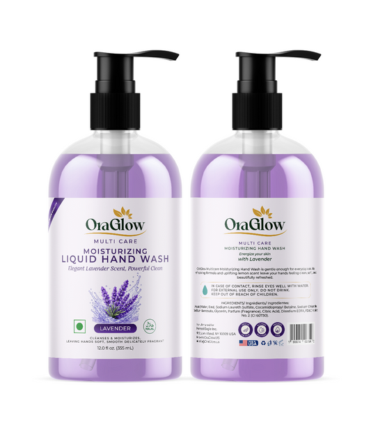 ORA Glow Lavender Moisturizing Liquid Hand Wash – 12 fl oz (355 mL)