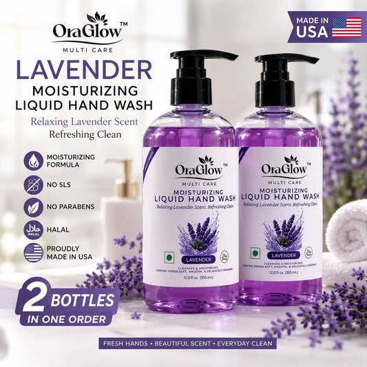 OraGlow Lavender Moisturizing Liquid Hand Wash – 2 Pack