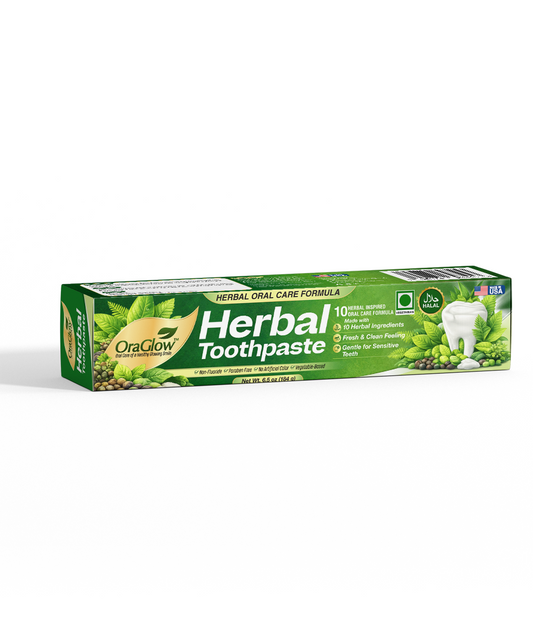 ORA Glow Herbal Toothpaste – Herbal Oral Care Formula, 6.5 oz (184 g)