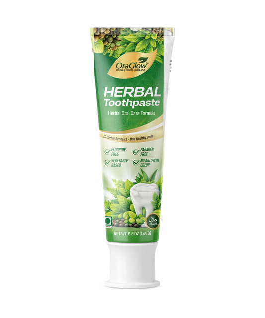 ORA Glow Herbal Toothpaste – Herbal Oral Care Formula, 6.5 oz (184 g)