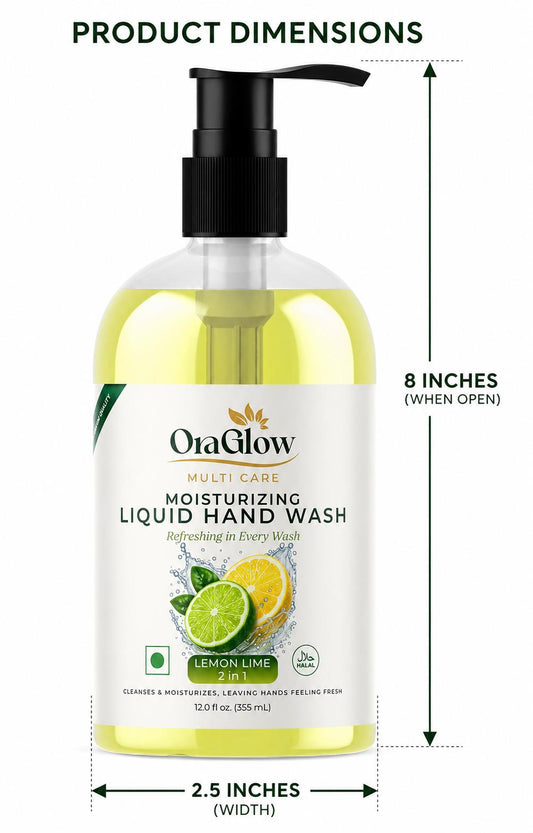 ORA Glow Moisturizing Liquid Hand Wash Lemon Lime 12 fl oz