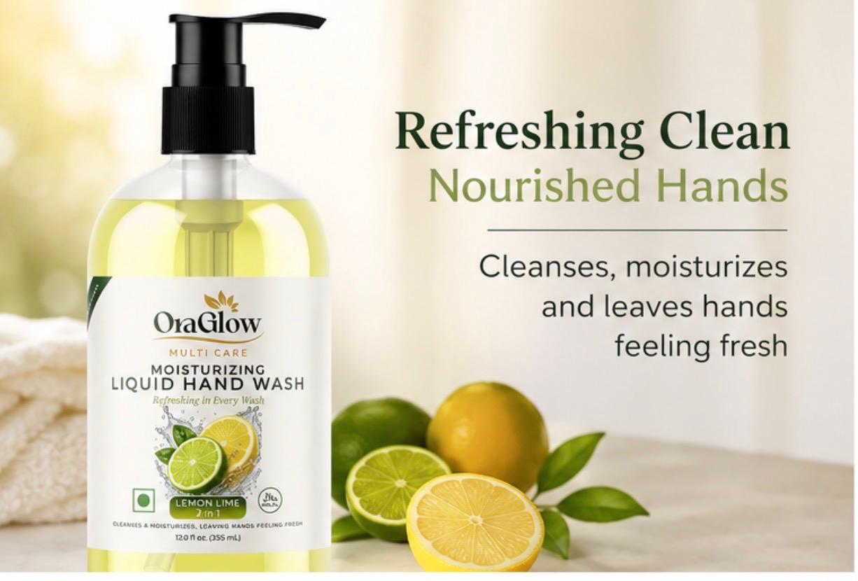 ORA Glow Moisturizing Liquid Hand Wash Lemon Lime 12 fl oz