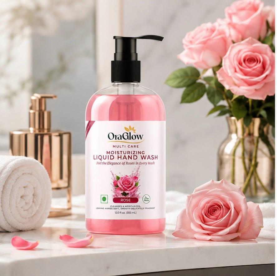ORA Glow Rose Moisturizing Liquid Hand Wash – 12.0 fl oz (355 mL)